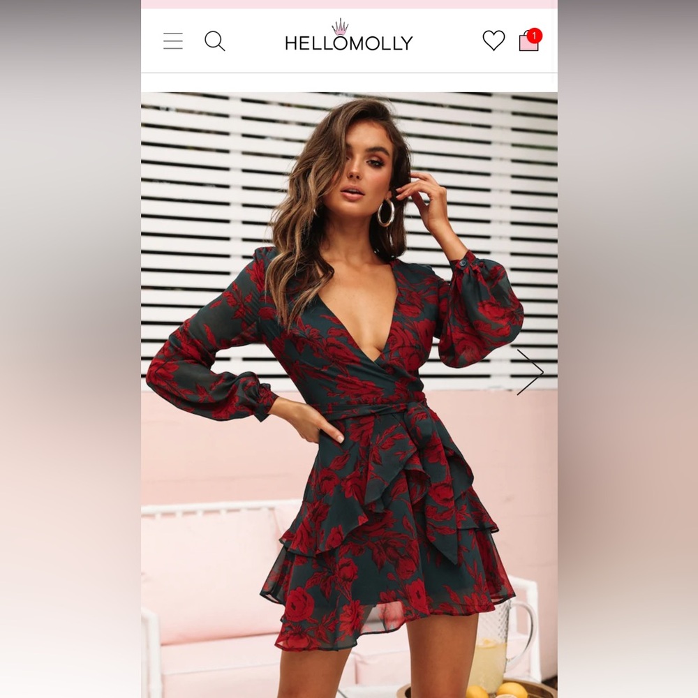 Hello Molly HARD TO KEEP UP DRESS FOREST GREEN
